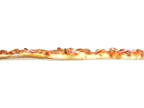 Pizza with tuna Model 3D