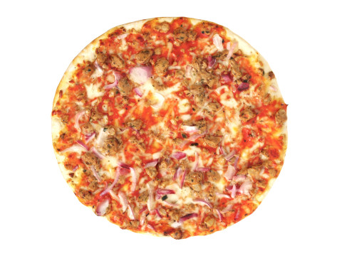 Pizza with tuna Model 3D