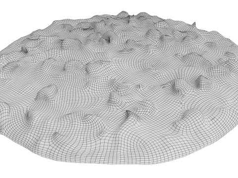 Pizza with tuna Model 3D