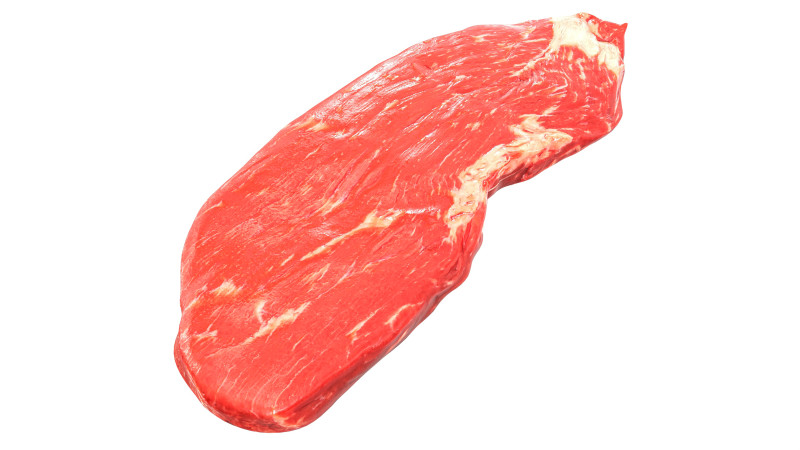 Raw meat steak 02 3D Model .c4d .max .obj .3ds .fbx .stl .blend 