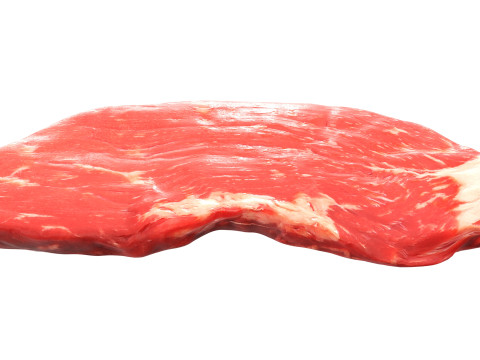 Raw meat steak 02 3D Model