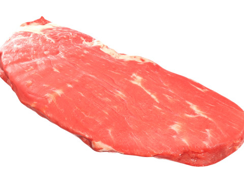 Raw meat steak 02 3D Model