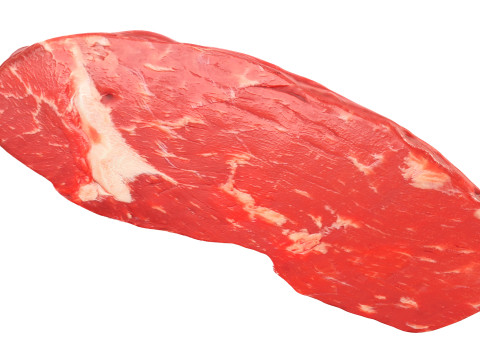 Raw meat steak 02 3D Model