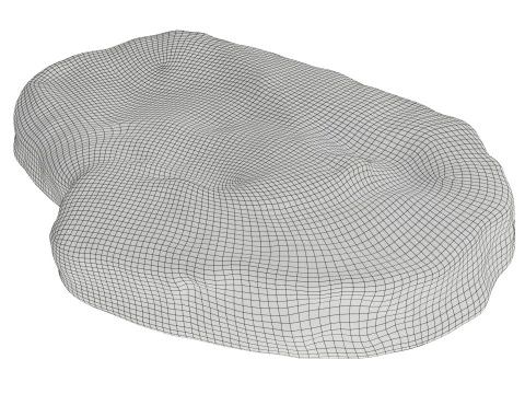 Steak daging mentah 03 Model 3D