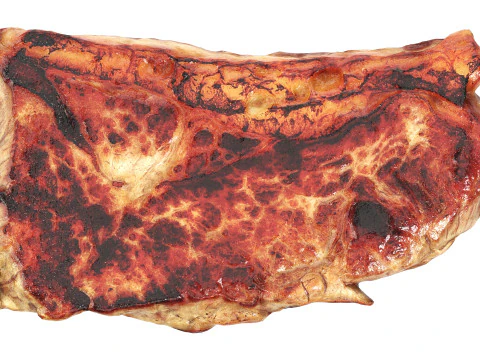 Roasted meat steak 01 3D Model