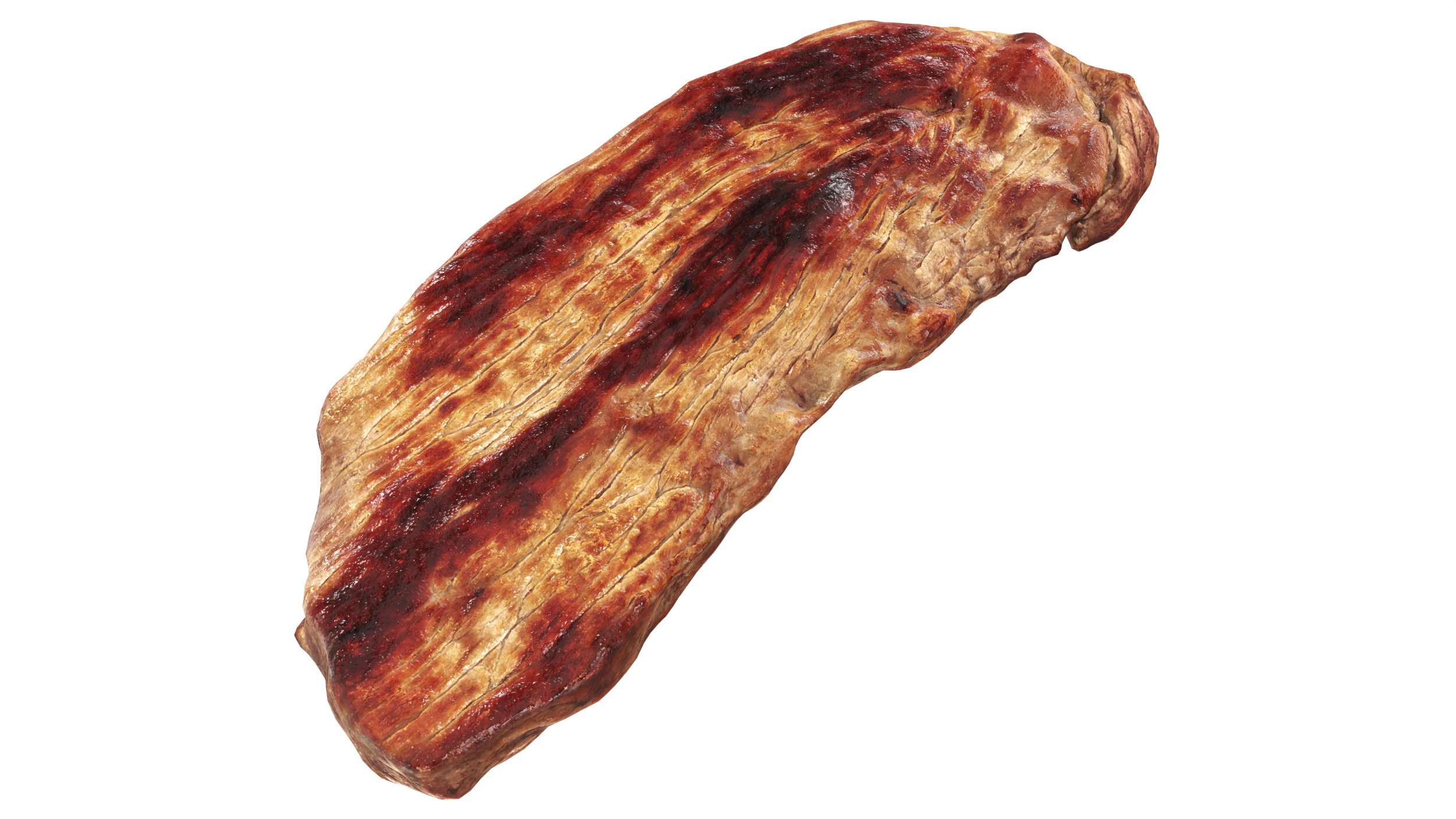 Roasted meat steak 02 3D Model .c4d .max .obj .3ds .fbx .stl .blend 