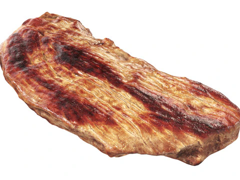 Roasted meat steak 02 3D Model