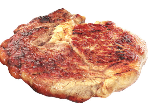 Roasted meat steak 03 3D Model