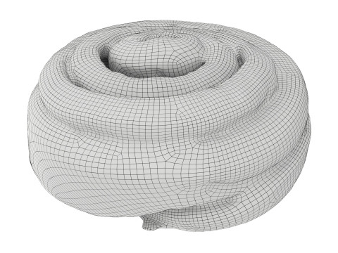 Sweet roll with cinnamon Modelo 3D