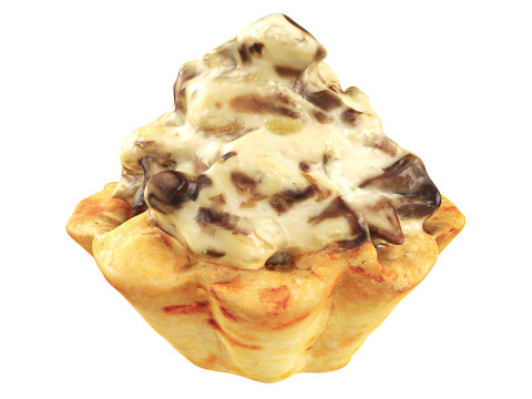 Tartelette with mushrooms Model 3D