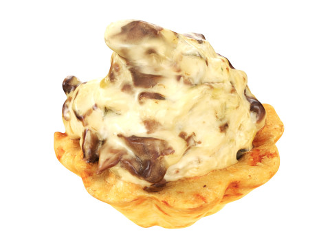 Tartelette with mushrooms 3D 모델