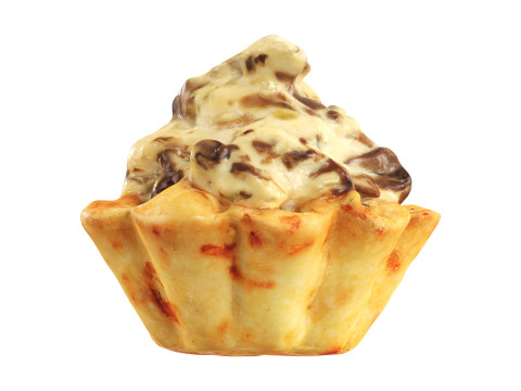 Tartelette with mushrooms 3D 모델