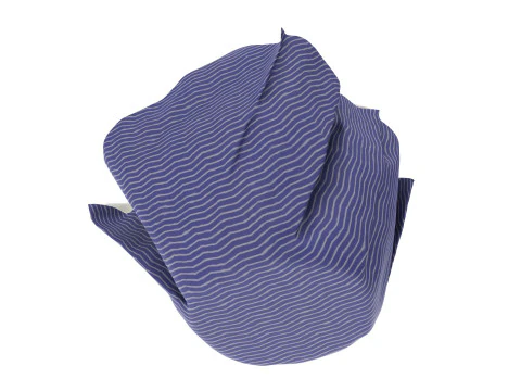 Wrapped blueberry muffin 3D Model