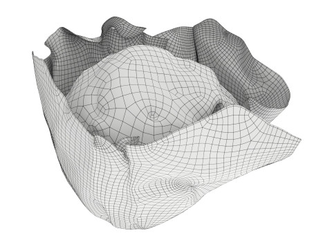Wrapped blueberry muffin Modelo 3D