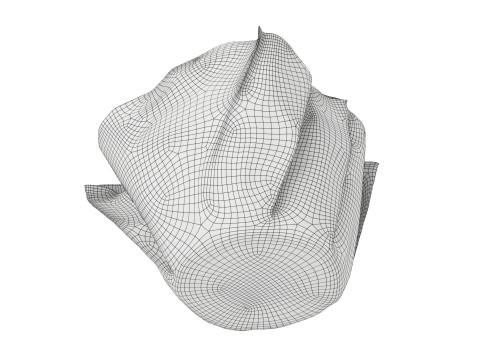 Wrapped blueberry muffin Modelo 3D