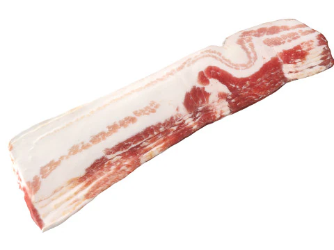 Bacon slices in packaging 3D Model