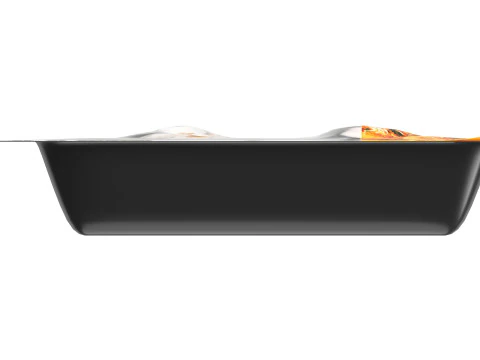 Chicken cutlets in breadcrumbs with packaging 3D Model