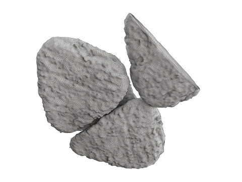 Chicken cutlets with cut in crispy breadcrumbs Model 3D