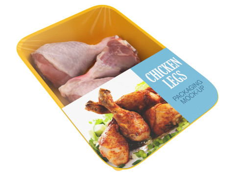 Chicken leg drumsticks retail box 3D 模型