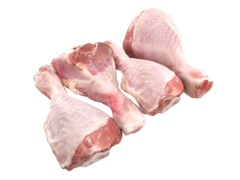 Chicken leg drumsticks retail box 3D 模型