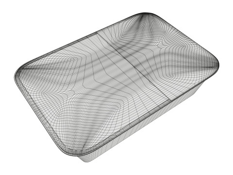 Chicken leg drumsticks retail box 3D 模型