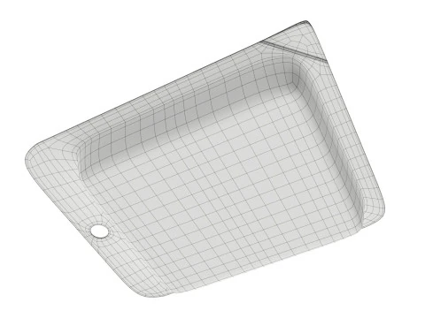 Chicken tender in breadcrumbs with packaging 3D Model