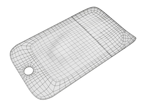 Ham slices with packaging Modèle 3D