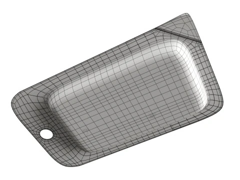 Fatias de presunto com embalagem Modelo 3D