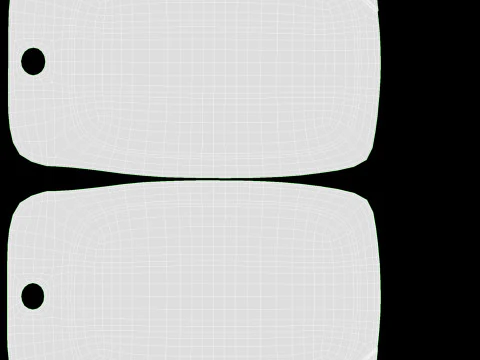 Fatias de presunto com embalagem Modelo 3D