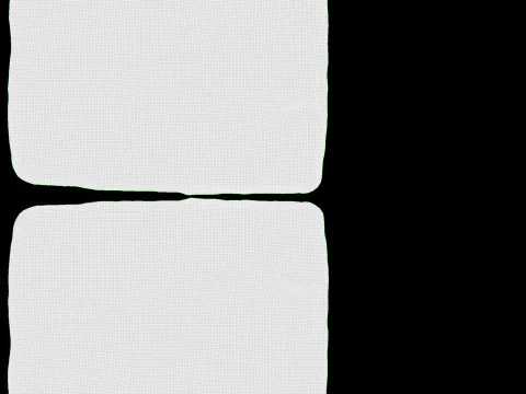 Varkenspoot Jamon plakjes met verpakking 3D Model