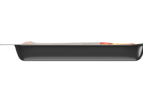 Pork sausages thin with packaging 01 3D Model