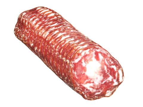 Salami Milano slices with packaging 3D 모델