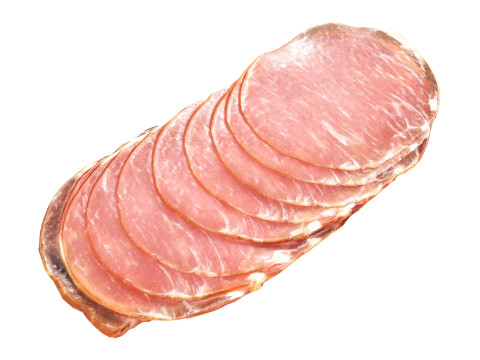 Sliced ham with packaging 01 3D Model