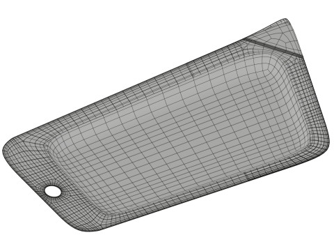 Sliced ham with packaging 01 3D Model