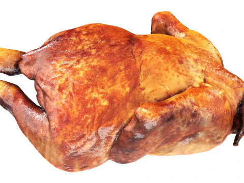 Smoked chicken whole 3D Model