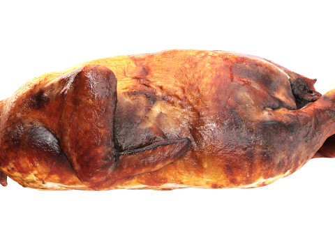 Smoked chicken whole 3D 模型