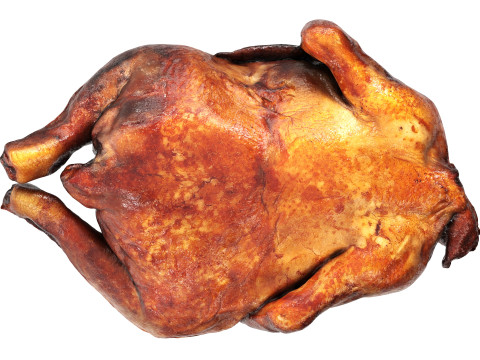 Smoked chicken whole 3D 模型