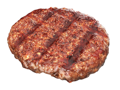 Beef cutlet roasted 3D 模型