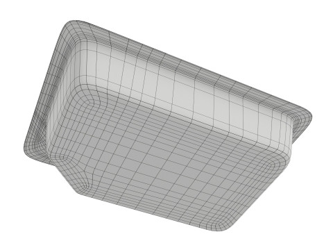 Chicken fillet raw in packaging 3D Model