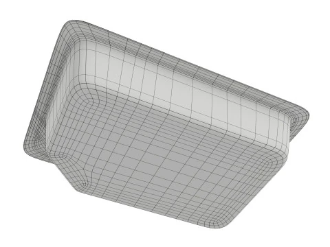 Chicken fillet raw in packaging 3D Model