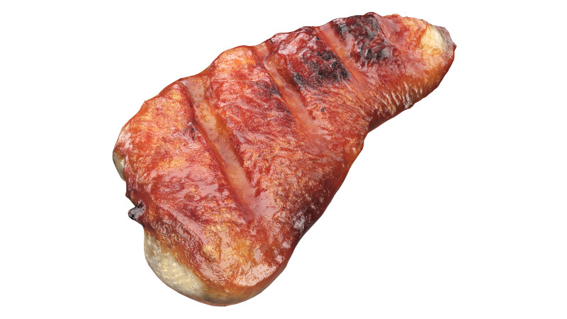Chicken fillet roasted Modello 3D .c4d .max .obj .3ds .fbx .stl .blend