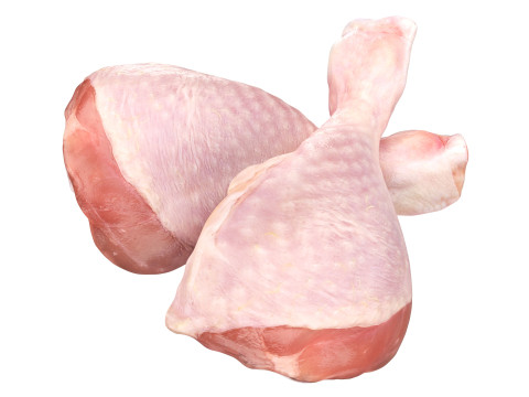 Chicken leg drumstick raw 3D Модель