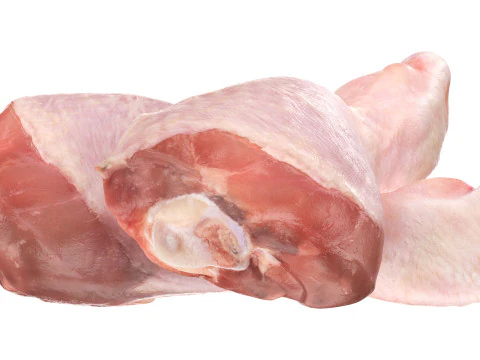Chicken leg drumstick raw 3D Model