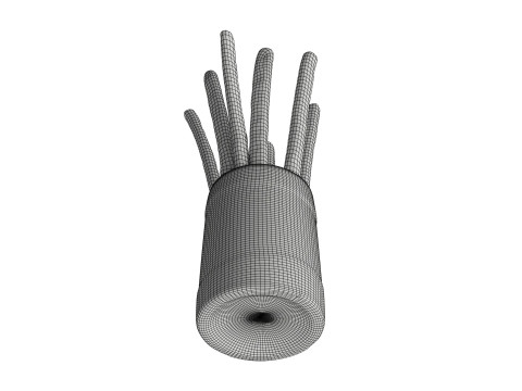 Crispy bread sticks in cup Modelo 3D