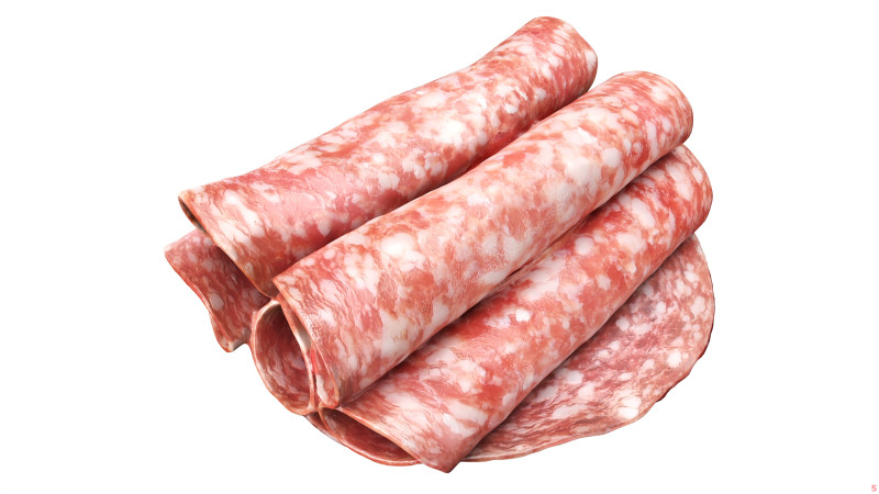 Danish Salami rolled 3D Модель .c4d .max .obj .3ds .fbx .stl .blend 