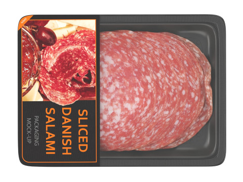 Danish Salami sliced in packaging 3D Модель