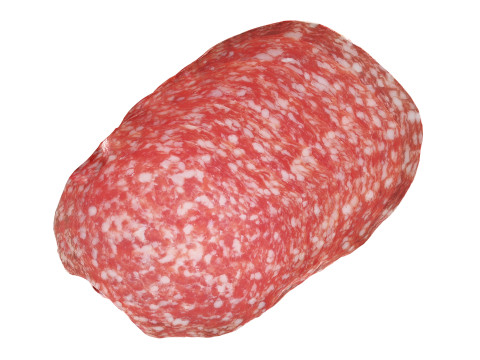 Danish Salami sliced in packaging 3D Модель