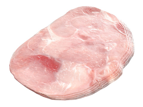 Ham Prosciutto Cotto sliced in packaging 3D मॉडल