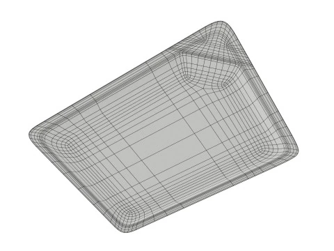 Ham Prosciutto Cotto sliced in packaging 3D Model