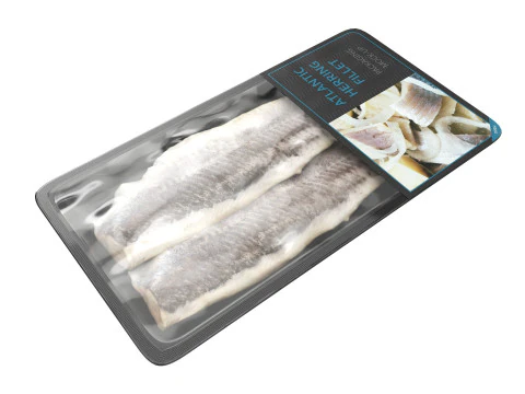 Herring fillet in packaging 3D Model